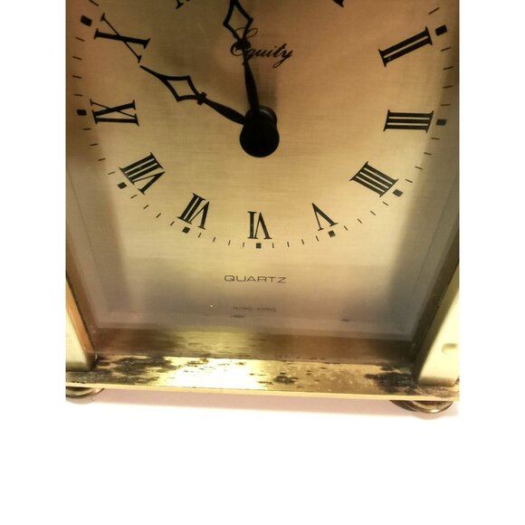 Equity Quartz, Brass Table Clock, Hong Kong - Picture 4 of 13